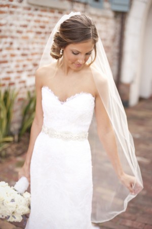 Sweetheart Neckline Lace Wedding Gown