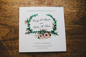 Illustrated Floral Wedding Invitation