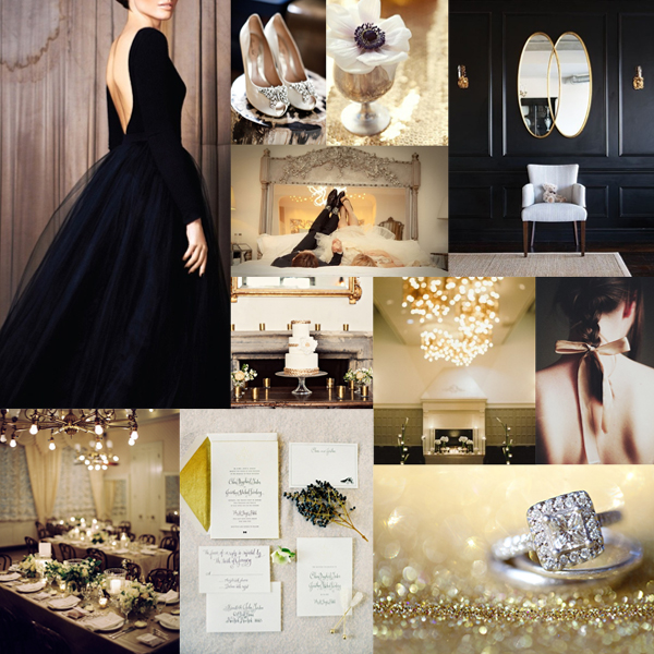 Elegant Black and Gold Wedding Ideas