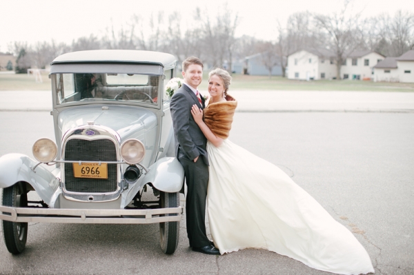 Antique Wedding Getaway Car