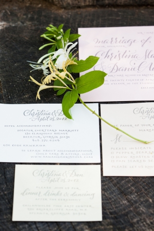 Calligraphy Wedding Invitation