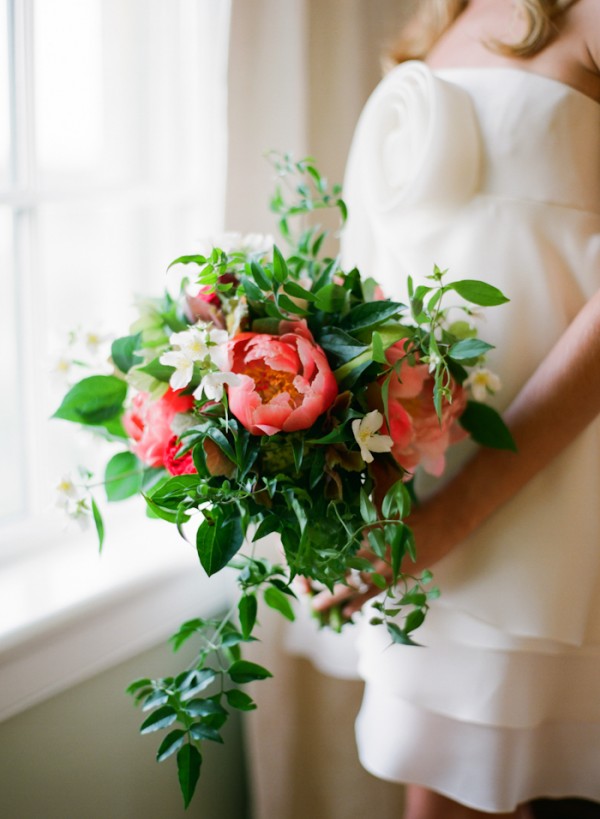 Pink Peony and Greenery Bouquet