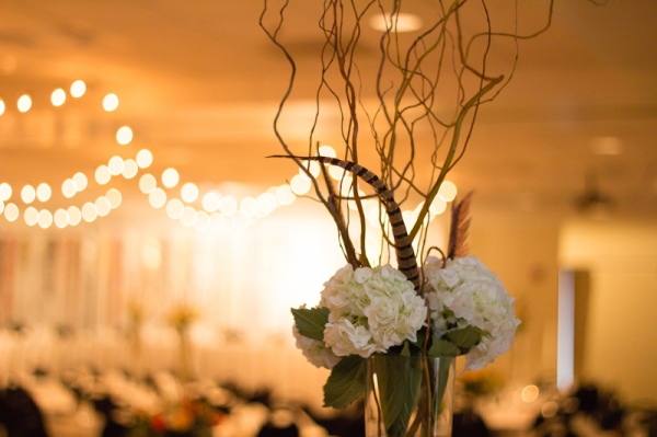 Tall Hydrangea Wedding Centerpiece
