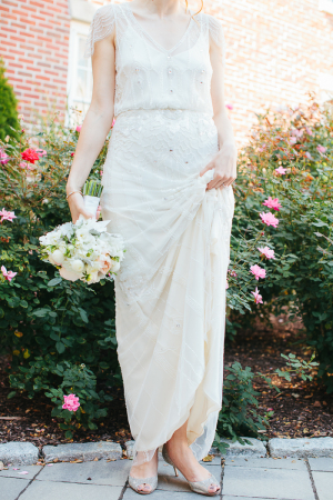 Beaded Vintage Style Wedding Gown
