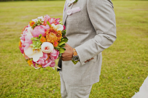 Bold Pink Orange and Green Bouquet