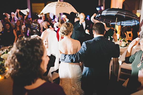 New Orleans Parasol Wedding Exit