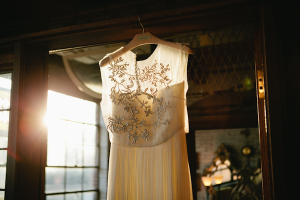 Embroidered Bodice Wedding Gown