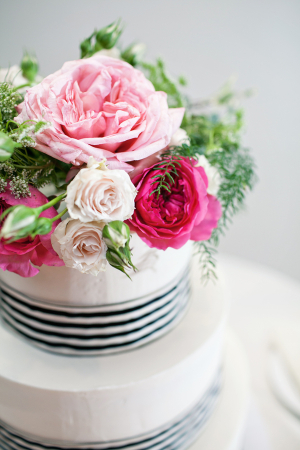 Pink Floral Cake Topper