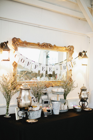 Gold and Black Vintage Style Coffee Bar