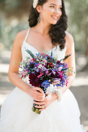 Blue and Purple Wildflower Bouquet 