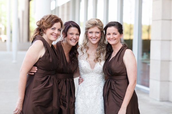 Chocolate Silk Bridesmaids Dresses