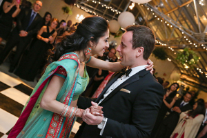 First Dance in Traditional Indian Wedding Dress