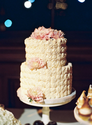 Textured Frosted Wedding Cake