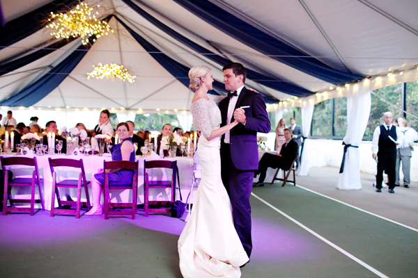 Couple First Dance Under Tent