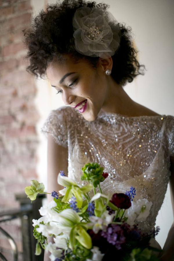 Bridal Gown Sheer Beaded Bodice