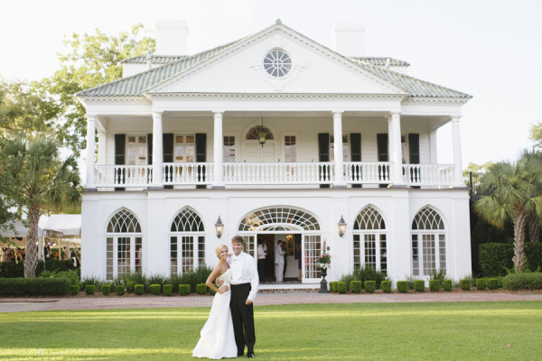 Bride and Groom at Charleston Plantation