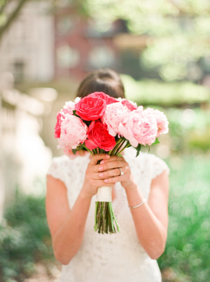 Pink Peony and Garden Rose Bouquet