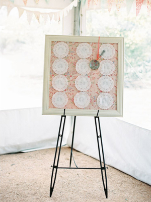 Doily Reception Seating Chart