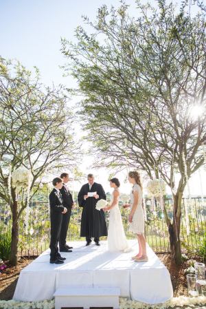 Intimate Backyard Wedding Ceremony