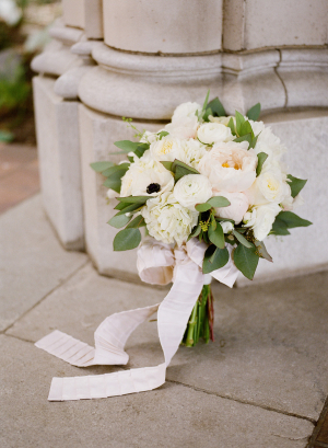 Ribbon Tied White Bouquet
