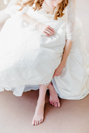 Bride with Bare Feet