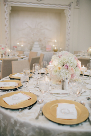 Pink Gold White Reception