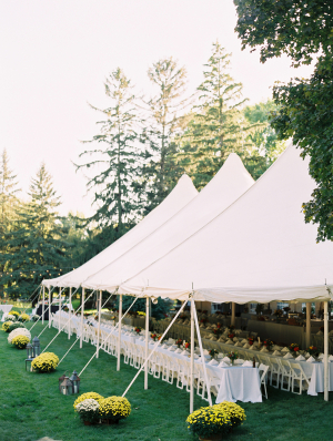 Backyard Tent Reception Ideas