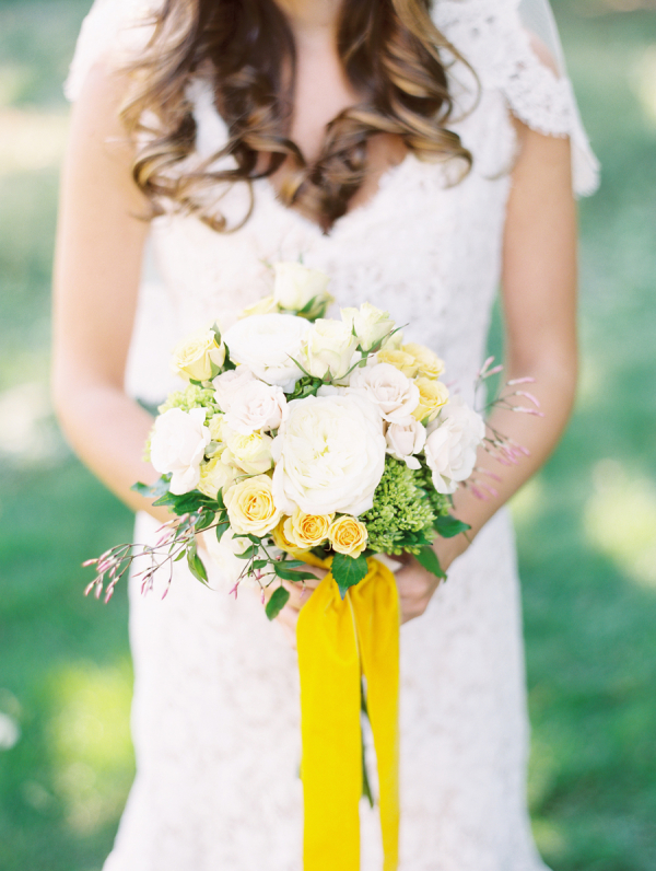 Bouquet with Yellow Ribbons