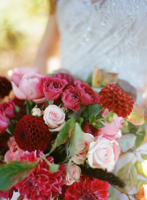 Chrysanthemum and Rose Bouquet