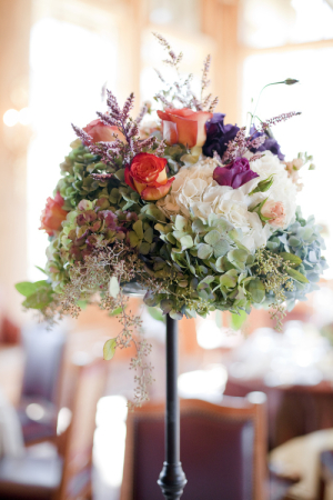 Colorful Flower Topiary Centerpiece
