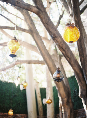 Hanging Lanterns at Wedding