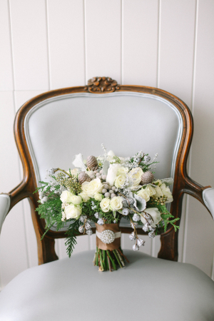 Ivory and Gray Bouquet