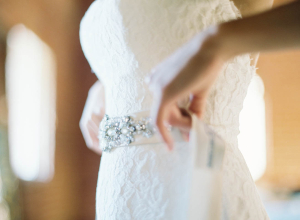 Jeweled Sash for Wedding Dress