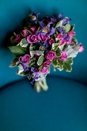 Purple and Green Bouquet