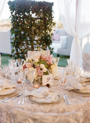 Romantic Pink and White Reception