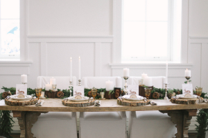 Rustic Winter Wedding Tabletop