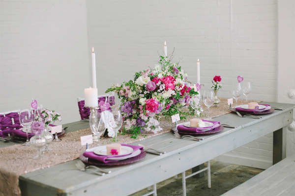 Purple and Gray Tabletop