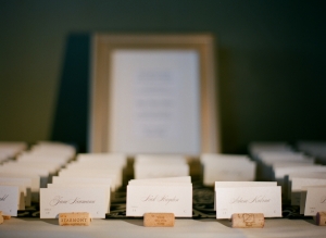 Place Cards in Wine Corks