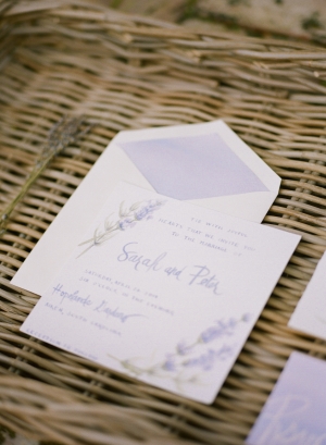 Lavender Wedding Invitation
