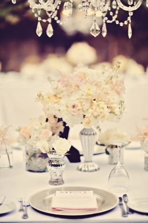 Silver Place Settings Reception Ideas