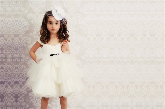 Ivory Once Upon a Time Flower Girl Tulle Dress