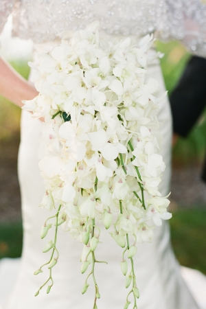 Cascading White Floral Bouquet