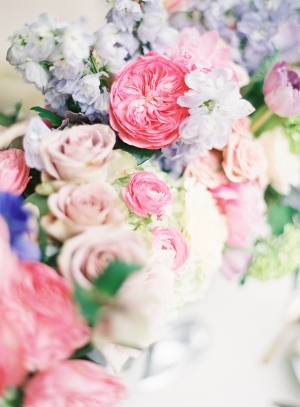 Pale Purple and Pink Wedding Flowers