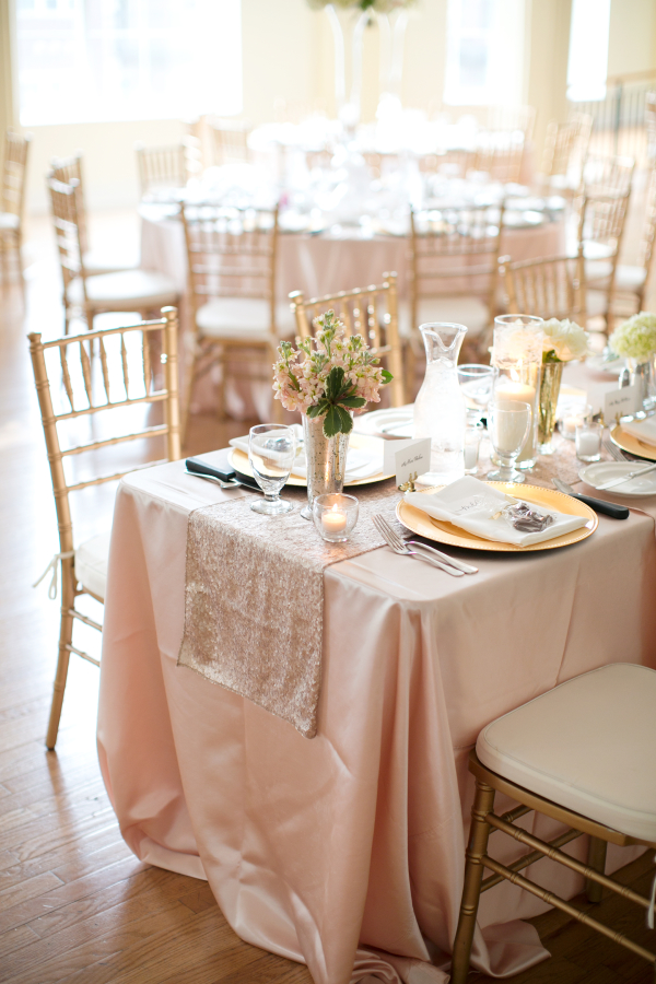 Pale Pink and Gold Wedding