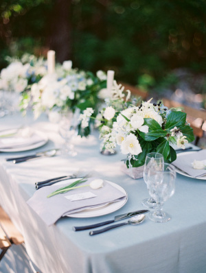 Green and Ivory Centerpiece