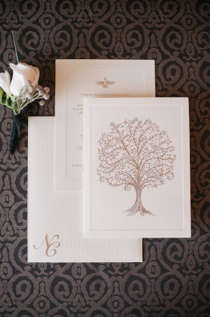 Wedding Invitations with Tree Motif