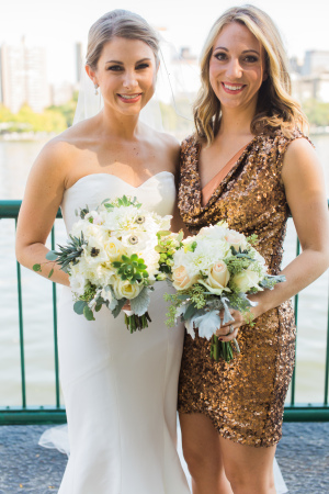 Gold Sequin Bridesmaids Dresses
