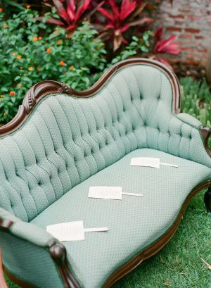 Vintage Couch Wedding Seating