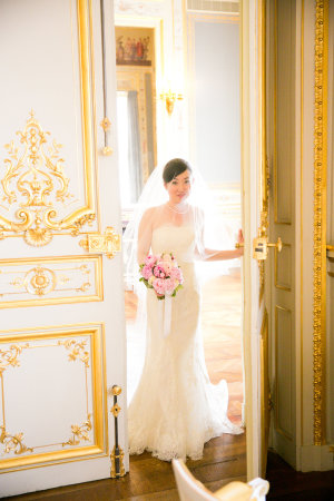 Bride in Paris Hotel
