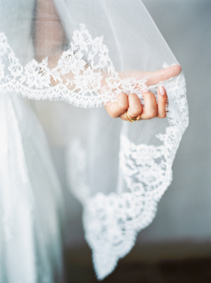 Lace Trimmed Wedding Veil